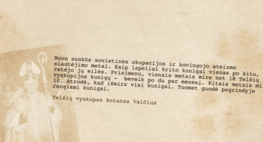 Read more about the article Būti krikščionimi sovietmečiu. Kunigų ruošimas pogrindyje
