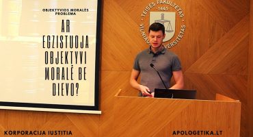 Read more about the article Ar egzistuoja objektyvi moralė be Dievo? (L. Jacevičius @VU Teisės fakultetas)