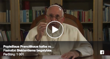 Read more about the article Kodėl verta kurti tik tokią ateitį, kurioje būtų priimamas kiekvienas: Popiežiaus Pranciškaus kalba TED2017