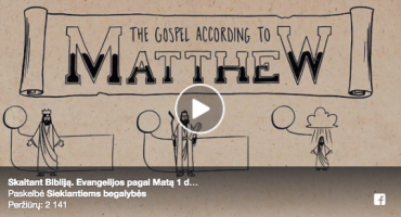 Read more about the article Skaitant Bibliją – Evangelija pagal Matą 1 dalis